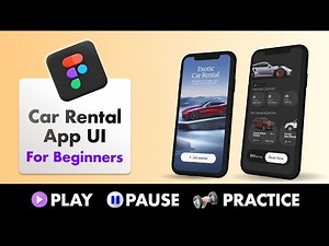 How to Design a Car Rental Service App UI in Figma | Step-by-Step Tutorial for Beginners
