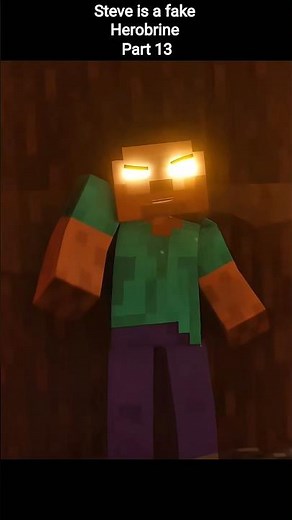 Fake Herobrine 🤯 Fight Animation Part 13 ☠️ #minecraft #memes