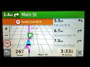 Change speed limit and Turns color, Garmin Drive 52