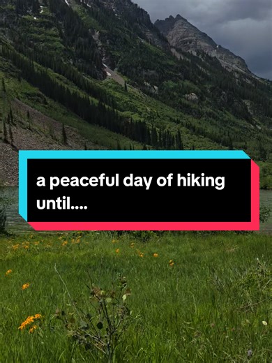 Stormy Weather During Hiking at Maroon Bells