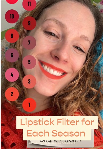 Genuinely surprised how much Light Summer suited me 💄✨ Not at all surprised that soft and cool lipsticks didn’t harmonize with me 😂 I learned that lesson in my early 20s. Once you nail down what lipstick colour suits you best, you can stop wasting money or energy on the wrong shades. Revlon Color Stay was my favourite lipstick 😭 until they changed it completely in the last few years. What’s your favourite lipstick colour and brand? @magnifisenses.com always making the best filters 💖 #lipstic