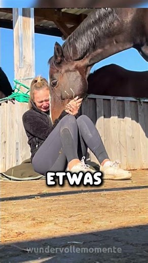 Das Pferd tröstete sie… ohne zu wissen warum ❤️‍