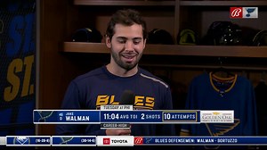 Jake Walman says he's starting to find his groove with the Blues: I "I'm just trying to get my confidence back, just playing how I know I can play and with the shot attempts last game, I think that's my game. St. Louis Blues | FanDuel Sports Network Midwest