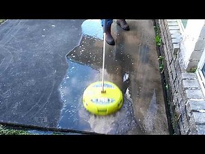 ryobi surface cleaner in action