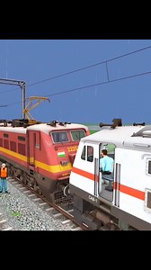 WAP-4 Loco Coupling Fails with WAP-7 😲🚨 Follow For More interesting train videos @railroadfunz97 Train Simulator Railway Crossing Level Crossing BeamNG.Drive #train #wap4 #wap7 #explore #reels #trend #gaming #simulator #traindriving #railfanning #locopilot #trainaccident #fyp #foryou #railroad | Railroad Funz