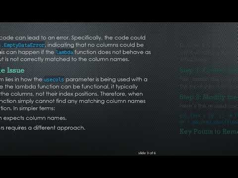 How to Successfully Pass User Input in usecols for Pandas DataFrames