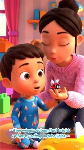 Tiny Ladybug on My Toy! 🐞 #aishorts #animation #cartoon #viralshorts #kids