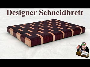 Wie geht das? Amaranth Ahorn Designer Schneidbrett// Purpleheart maple designer cutting board// DIY