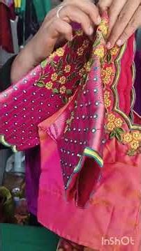 computer embroidery work with stitching 🪡🌹💝 and maggam work available friends 8106249850