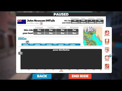 Changing FTP in zwift