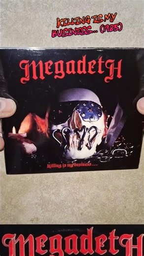 Megadeth "KILLING IS MY BUSINESS" (1985) Cd #megadeth #davemustaine #daveellefson #metal #cd