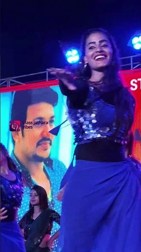 Aishu Stunning Dance Performance: Poovai Poovai Song On Festival Vibes! #aishu #massjathara #event