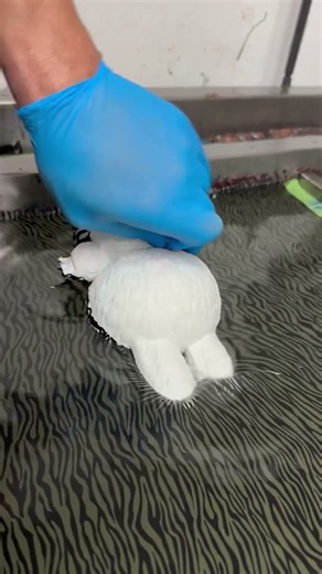 Hydro Dipping Labubu #satisfying #hydrodipping