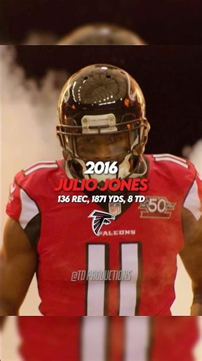 The Best Wide Receiver In Each NFL Season #shorts