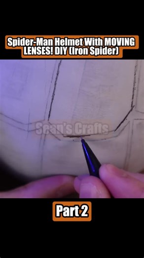 Spider-Man Helmet With MOVING LENSES! DIY (Iron Spider) #maker #crafts #howtomake #diy #homemade