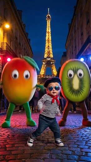 Viral Dance Alert: Baby vs. Mango & Kiwi! 🚨