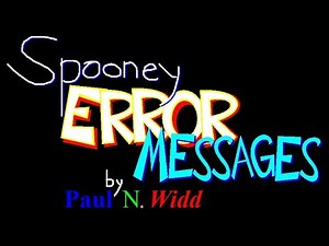 Microsoft Sam's Spooney Error Messages