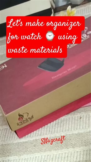 Diy watch organizer ll Making watch box #diy #watchbox #craft# #viralshort #youtubeshorts #ytshorts