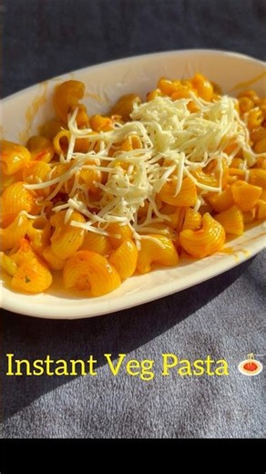 Quick & cheesy instant veg pasta 🍝 made in cooker! Perfect for pasta lovers❤️#recipe #food#fyp
