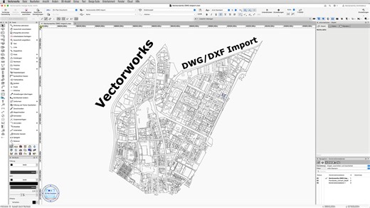 Vectorworks DWG / DXF Import (Georeferenziert)