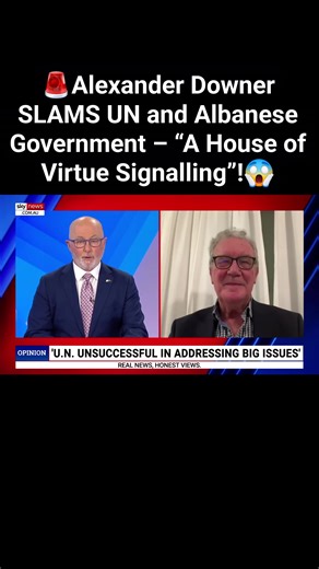 Description: Former foreign minister Alexander Downer has harshly criticized the United Nations, calling it “a house of virtue signalling and nothing more.” He also condemned the Albanese government’s approach to foreign policy, sparking debate over Australia’s role on the global stage. #AlexanderDowner #UNCriticism #AlbaneseGovernment #AustraliaForeignPolicy #BreakingNews #PoliticalNews #GlobalPolitics #Diplomacy #Controversy #AustraliaNews | Australia By Aussie