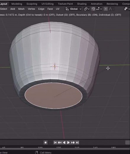 How to make a bowl in Blender in 30 seconds