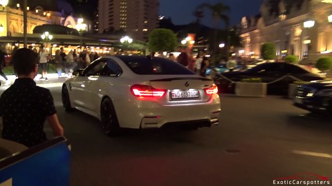 Monaco was full of super cars after a carshow