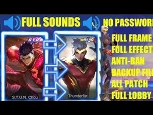 CHOU STUN SKIN INTO HERO SKIN SCRIPT FIX ALL BUG WITH BACKUP FILE FULL SOUNDS NO PASSWORD