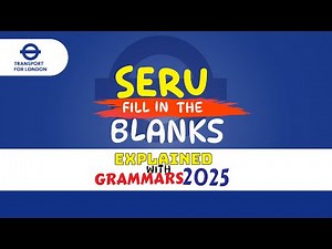 TfL SERU Fill in the Blanks 2025! Grammar Tips #seru #london #uber