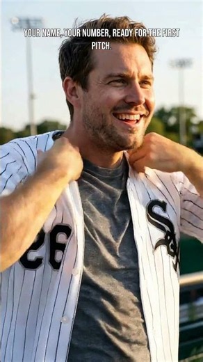 The Personalized Chicago White Sox Printed Baseball Jersey! 🧦⚾️🖤