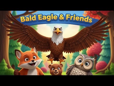 “Bald Eagle & Friends 🦅✨ | Brave Forest Adventure for Kids | 3D Cartoon Poem”