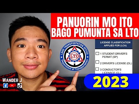 LTO APPLICATION FORM for DRIVER'S LICENSE? | NEW APPLICANT of SP & RENEWAL of DRIVER'S LICENSE
