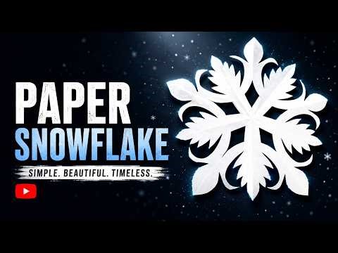 Easy Paper Snowflake Tutorial ❄️ DIY Winter Craft