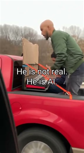 Truck bed concert takes unexpected turn when AI gets exposed #ai #shorts #viral