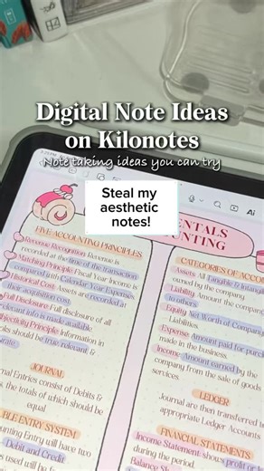 Kilonotes on Instagram: "AESTHETIC DIGITAL NOTES MADE QUICK✨📓 POV: You just started digital note-taking on Kilonotes and unlocked endless ways to make your notes more aesthetic and effective. From layouts to colors to templates—you can steal all these ideas today! Follow for more note-taking inspo and hacks 💡 #Kilonotes #DigitalNotes #NoteTakingHacks #Notetakingapp #AestheticNotes #StudentAesthetic #StudyHacks #StudyTips aesthetic digital notes, Kilonotes ideas, note-taking inspo, study hacks,