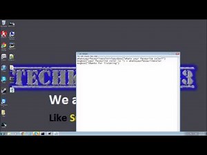 HowTo - How To Make A Message Box Using Notepad (.VBS)