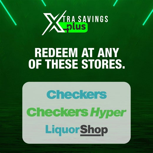 Have you signed up for Xtra Savings Plus? 📢💚 Members save an XTRA 10% in-store once a month! 😱 Sign up to the subscription that pays for itself. T&Cs apply. | Checkers