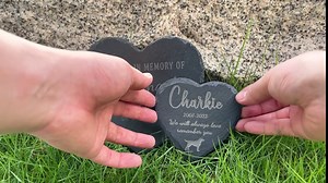 Pet Memorial Stones, Gifts, Loss of Sympathy Dog Gifts for Dog, Bereavement Grave Marker, in Memory - Style H, 6''x6''/15x15cm