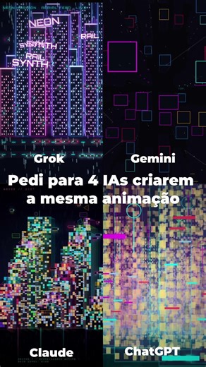Pedi para 4 IAs criarem a mesma animação