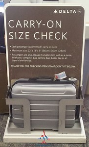What is the "Real" Delta Carry-On Size Check Maximum Size? Here are the Tested Numbers! - Eye of the Flyer