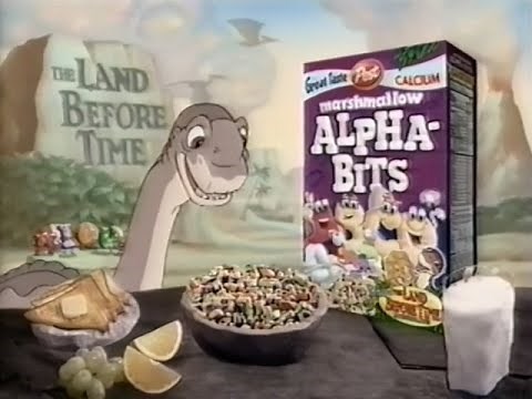 The Land Before Time Alpha-Bits Cereal Commercial (2000)
