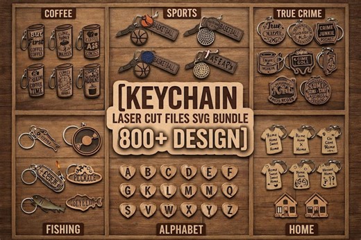 Keychain Laser Cut Files SVG Bundle | Engraved Keyring Vector Designs - Etsy Canada
