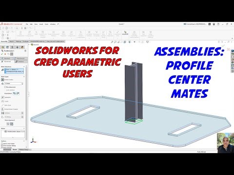 Profile Center Mates in SolidWorks Assemblies - SolidWorks for Creo Parametric Users