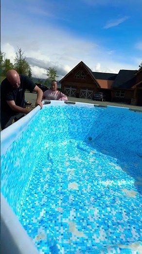 How to Set Up Bestway Above Ground Pool 🏊‍♂️Easy Step-by-Step Guide! #Shorts #PoolSetup #BestwayPool