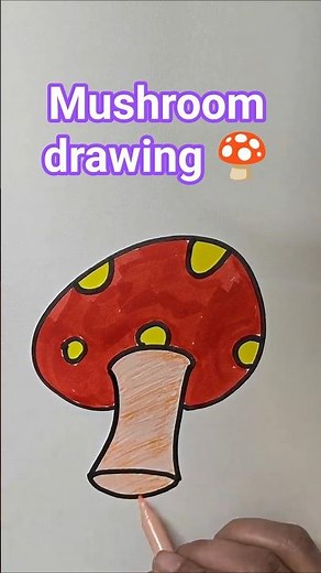 Easy Mushroom Drawing and Coloring | Simple Drawing for Beginners | Artika by Sonika |
