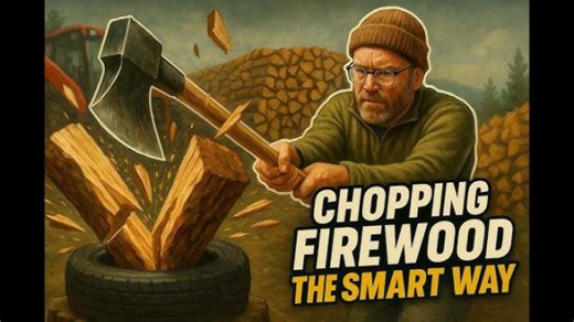 Chopping Firewood THE SMART WAY!