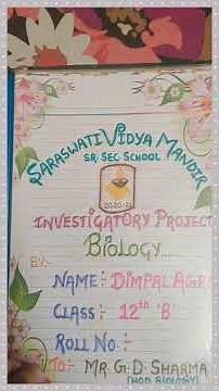 BIOLOGY INVESTIGATORY PROJECT|| GENE THERAPY||CLASS 12