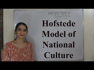 Hofstede Model of National Culture