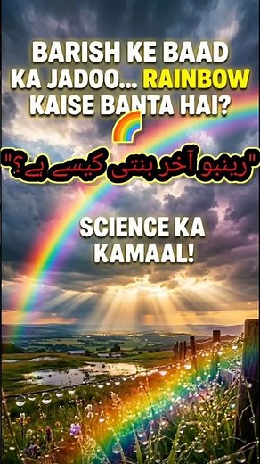 "How is a rainbow formed? 🌈 The scientific secret of colors after rain | Amazing Science Facts" #...
