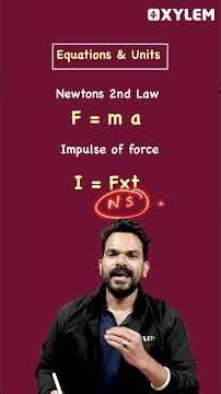 Equations & Units - Important Topic !!